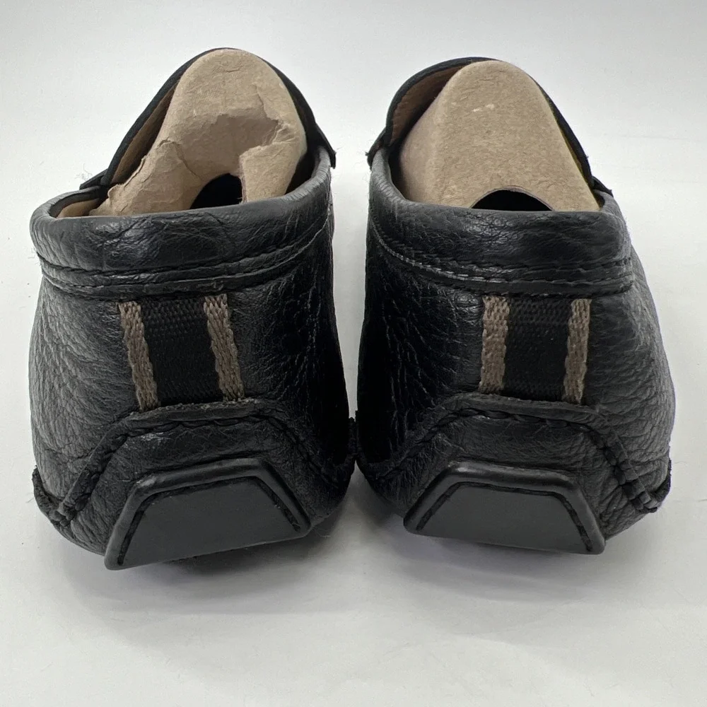 Coach Neal Driving Loafers Men's Size 11M Black Leather Pebbled Comfort